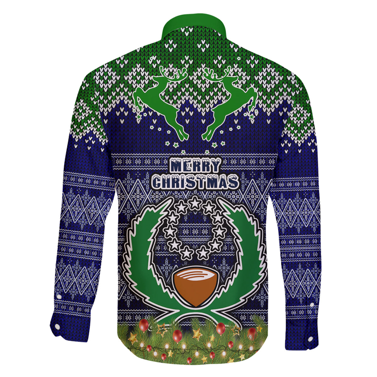 Pohnpei State Christmas Family Matching Off Shoulder Maxi Dress and Hawaiian Shirt Coat of Arms Beautiful Merry Xmas Snowflake LT03 - Polynesian Pride