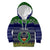 Pohnpei State Christmas Kid Hoodie Coat of Arms Beautiful Merry Xmas Snowflake LT03 Hoodie Blue - Polynesian Pride