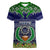 pohnpei-state-christmas-women-v-neck-t-shirt-coat-of-arms-beautiful-merry-xmas-snowflake