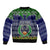 personalised-pohnpei-state-christmas-bomber-jacket-coat-of-arms-beautiful-merry-xmas-snowflake