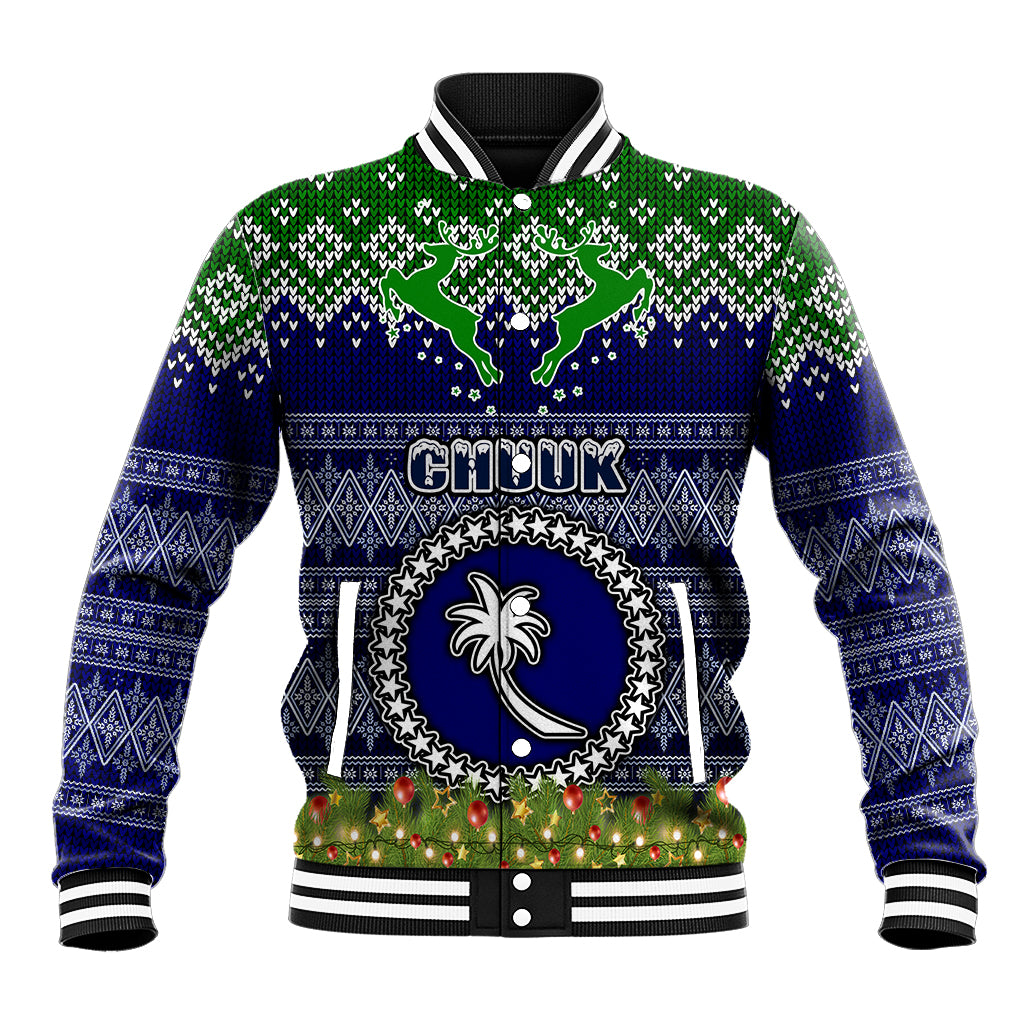 chuuk-state-christmas-baseball-jacket-coat-of-arms-beautiful-merry-xmas-snowflake