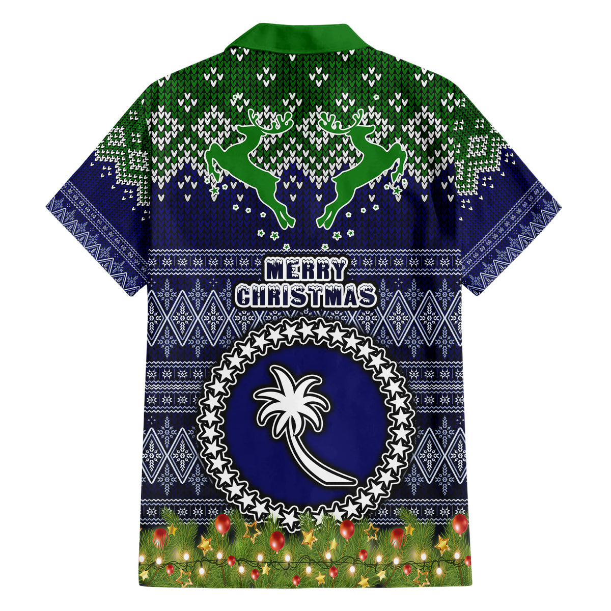 chuuk-state-christmas-hawaiian-shirt-coat-of-arms-beautiful-merry-xmas-snowflake