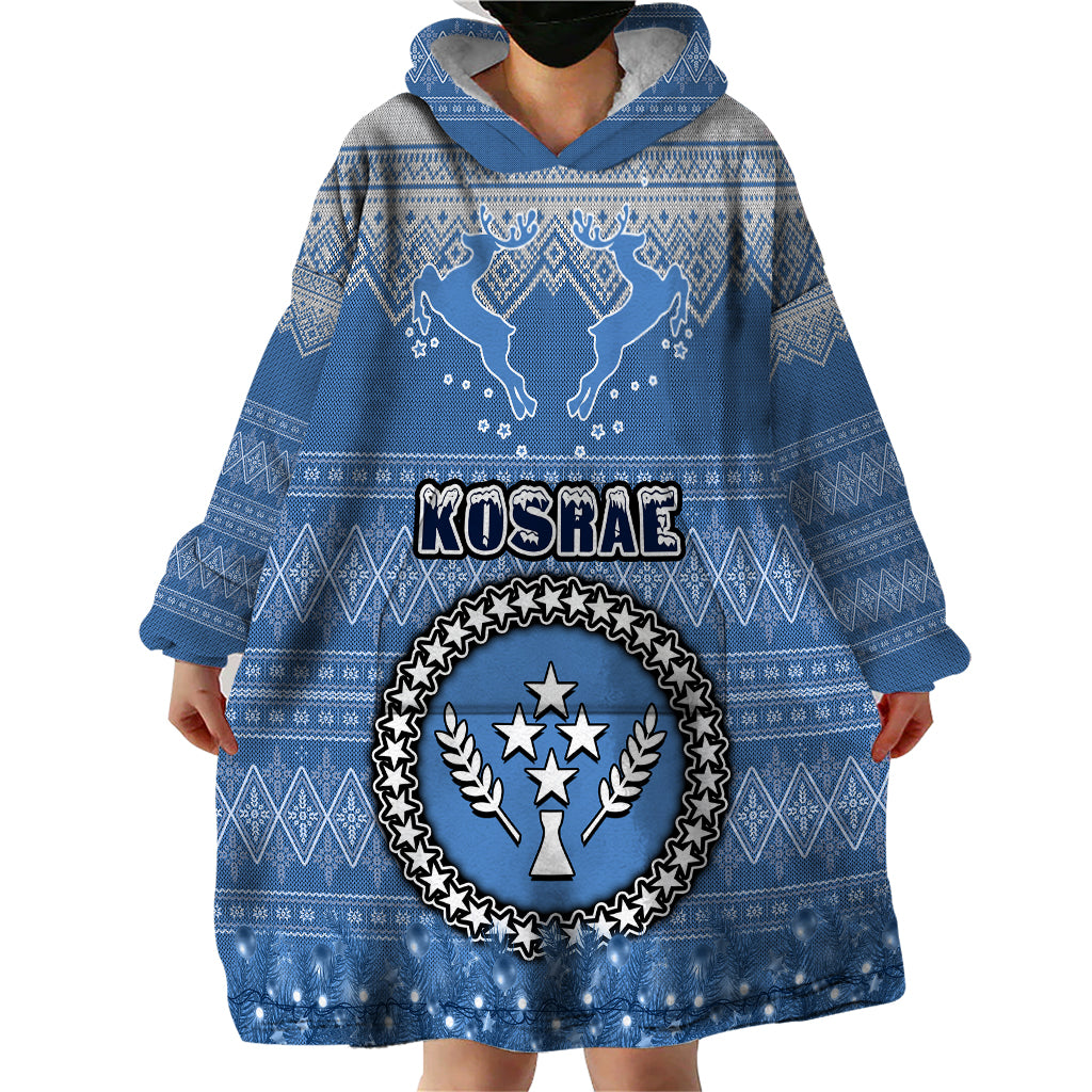 kosrae-christmas-wearable-blanket-hoodie-coat-of-arms-beautiful-merry-xmas-snowflake