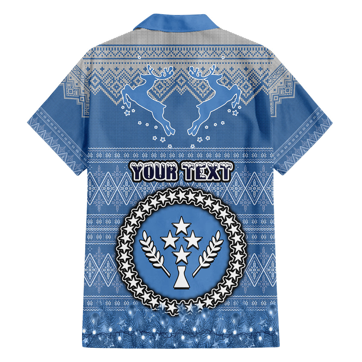 Personalised Kosrae Christmas Family Matching Puletasi Dress and Hawaiian Shirt Coat of Arms Beautiful Merry Xmas Snowflake LT03 - Polynesian Pride