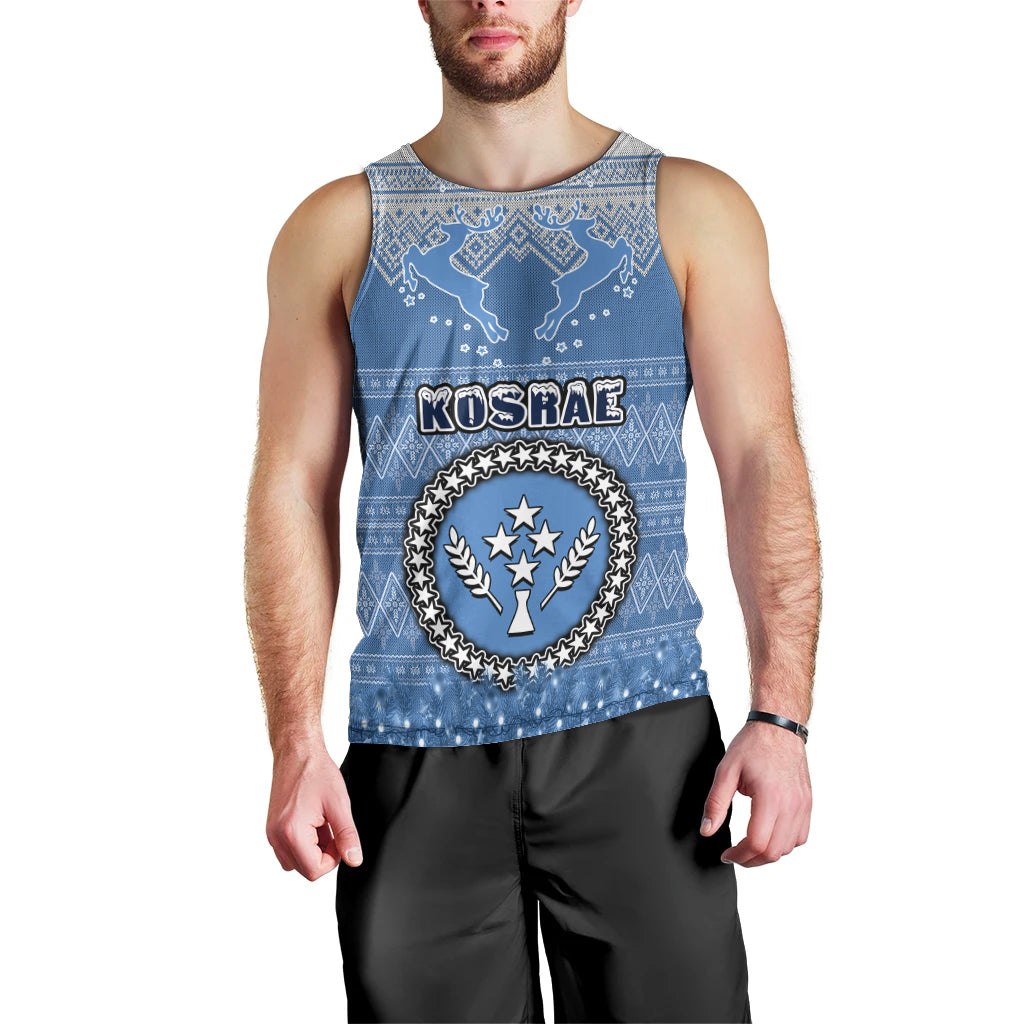 personalised-kosrae-christmas-men-tank-top-coat-of-arms-beautiful-merry-xmas-snowflake