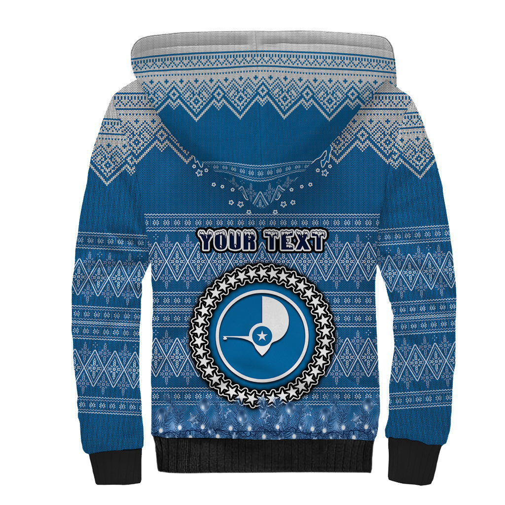 personalised-yap-christmas-sherpa-hoodie-coat-of-arms-beautiful-merry-xmas-snowflake