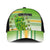 Cook Islands Va'a Race Baseball Net Cap Te Tatau Tattoos Sporty Style Green-White Color - Polynesian Pride