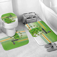 Cook Islands Va'a Race Bathroom Set Te Tatau Tattoos Sporty Style Green-White Color - Polynesian Pride