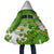 Personalised Cook Islands Va'a Race Cloak Te Tatau Tattoos Sporty Style Green-White Color - Polynesian Pride