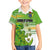Personalised Cook Islands Va'a Race Family Matching Off Shoulder Maxi Dress and Hawaiian Shirt Te Tatau Tattoos Sporty Style Green-White Color - Polynesian Pride