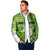 Personalised Cook Islands Va'a Race Padded Jacket Te Tatau Tattoos Sporty Style Green-White Color - Polynesian Pride