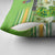 Cook Islands Va'a Race Pillow Cover Te Tatau Tattoos Sporty Style Green-White Color - Polynesian Pride