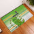 Cook Islands Va'a Race Rubber Doormat Te Tatau Tattoos Sporty Style Green-White Color - Polynesian Pride