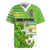 Personalised Cook Islands Va'a Race Rugby Jersey Te Tatau Tattoos Sporty Style Green-White Color - Polynesian Pride