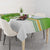 Cook Islands Va'a Race Tablecloth Te Tatau Tattoos Sporty Style Green-White Color - Polynesian Pride