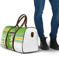 Cook Islands Va'a Race Travel Bag Te Tatau Tattoos Sporty Style Green-White Color - Polynesian Pride