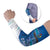 Personalised Cook Islands Va'a Race Arm Sleeves Te Tatau Tattoos Sporty Style Light Blue Color - Polynesian Pride