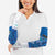 Personalised Cook Islands Va'a Race Arm Sleeves Te Tatau Tattoos Sporty Style Light Blue Color - Polynesian Pride