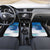 Personalised Cook Islands Va'a Race Car Mats Te Tatau Tattoos Sporty Style Light Blue Color - Polynesian Pride