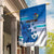 Cook Islands Va'a Race Garden Flag Te Tatau Tattoos Sporty Style Light Blue Color - Polynesian Pride