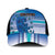 Cook Islands Va'a Race Mesh Trucker Cap Te Tatau Tattoos Sporty Style Light Blue Color - Polynesian Pride