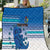 Cook Islands Va'a Race Quilt Te Tatau Tattoos Sporty Style Light Blue Color - Polynesian Pride