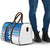 Cook Islands Va'a Race Travel Bag Te Tatau Tattoos Sporty Style Light Blue Color - Polynesian Pride