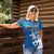 Personalised Cook Islands Va'a Race Women Polo Shirt Te Tatau Tattoos Sporty Style Light Blue Color - Polynesian Pride