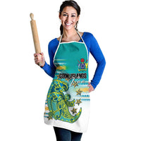 Cook Islands Va'a Race Apron Te Tatau Tattoos Sporty Style Turquoise Color - Polynesian Pride