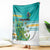 Cook Islands Va'a Race Blanket Te Tatau Tattoos Sporty Style Turquoise Color - Polynesian Pride