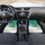 Personalised Cook Islands Va'a Race Car Mats Te Tatau Tattoos Sporty Style Turquoise Color - Polynesian Pride