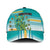Cook Islands Va'a Race Classic Cap Te Tatau Tattoos Sporty Style Turquoise Color - Polynesian Pride