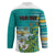 Personalised Cook Islands Va'a Race Hockey Jersey Te Tatau Tattoos Sporty Style Turquoise Color - Polynesian Pride