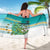 Cook Islands Va'a Race Sarong Te Tatau Tattoos Sporty Style Turquoise Color - Polynesian Pride