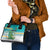 Cook Islands Va'a Race Shoulder Handbag Te Tatau Tattoos Sporty Style Turquoise Color - Polynesian Pride