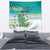 Cook Islands Va'a Race Tapestry Te Tatau Tattoos Sporty Style Turquoise Color - Polynesian Pride