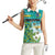 Personalised Cook Islands Va'a Race Women Sleeveless Polo Shirt Te Tatau Tattoos Sporty Style Turquoise Color - Polynesian Pride