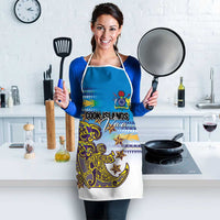 Cook Islands Va'a Race Apron Te Tatau Tattoos Sporty Style Glory Blue Color - Polynesian Pride