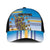 Cook Islands Va'a Race Baseball Net Cap Te Tatau Tattoos Sporty Style Glory Blue Color - Polynesian Pride