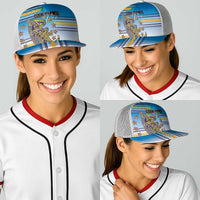 Cook Islands Va'a Race Baseball Net Cap Te Tatau Tattoos Sporty Style Glory Blue Color LT03 - Polynesian Pride