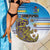 Cook Islands Va'a Race Beach Blanket Te Tatau Tattoos Sporty Style Glory Blue Color - Polynesian Pride