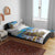 Cook Islands Va'a Race Bedding Set Te Tatau Tattoos Sporty Style Glory Blue Color - Polynesian Pride