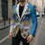 Personalised Cook Islands Va'a Race Blazer Te Tatau Tattoos Sporty Style Glory Blue Color - Polynesian Pride