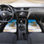 Personalised Cook Islands Va'a Race Car Mats Te Tatau Tattoos Sporty Style Glory Blue Color - Polynesian Pride