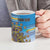 Personalised Cook Islands Va'a Race Ceramic Mug Te Tatau Tattoos Sporty Style Glory Blue Color - Polynesian Pride