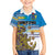 Personalised Cook Islands Va'a Race Family Matching Off The Shoulder Long Sleeve Dress and Hawaiian Shirt Te Tatau Tattoos Sporty Style Glory Blue Color - Polynesian Pride