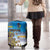 Cook Islands Va'a Race Luggage Cover Te Tatau Tattoos Sporty Style Glory Blue Color - Polynesian Pride