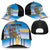 Cook Islands Va'a Race Mesh Trucker Cap Te Tatau Tattoos Sporty Style Glory Blue Color - Polynesian Pride