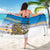 Cook Islands Va'a Race Sarong Te Tatau Tattoos Sporty Style Glory Blue Color - Polynesian Pride