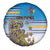 Cook Islands Va'a Race Spare Tire Cover Te Tatau Tattoos Sporty Style Glory Blue Color - Polynesian Pride